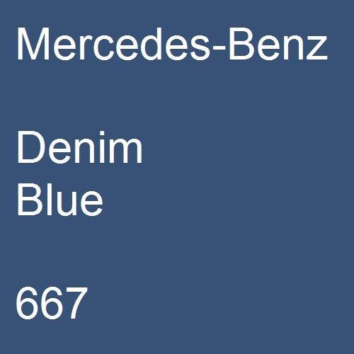 Mercedes-Benz, Denim Blue, 667.